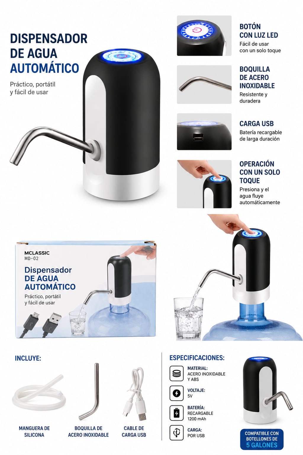 Dispensador Eléctrico de Agua